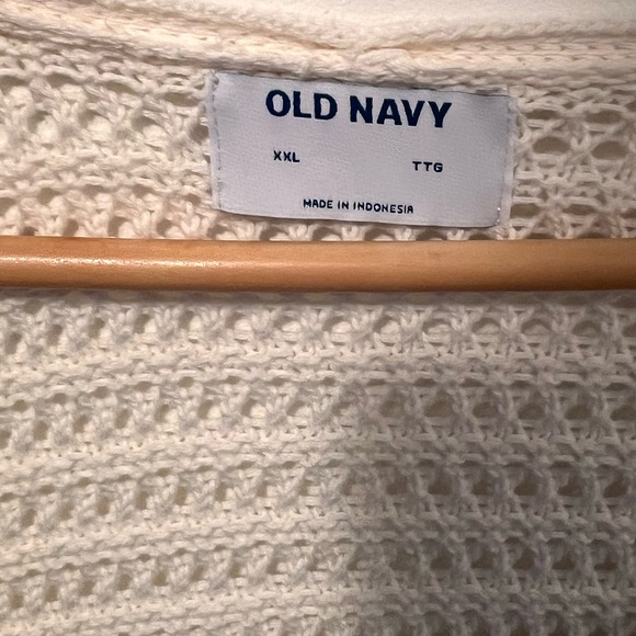 Old Navy Crocheted Front Tie Shortsleeved Sweater - Picture 3 of 5